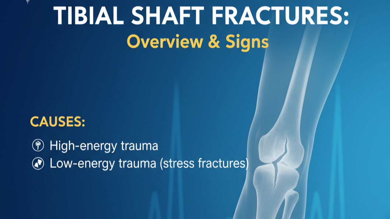 Tibial Shaft Fractures: Overview, Anatomy & Key Signs