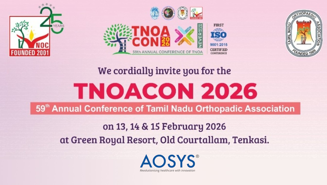 TNOACON 2026: The 59th Annual Conference of Tamil Nadu Orthopaedic Association | AOSYS PVT LTD