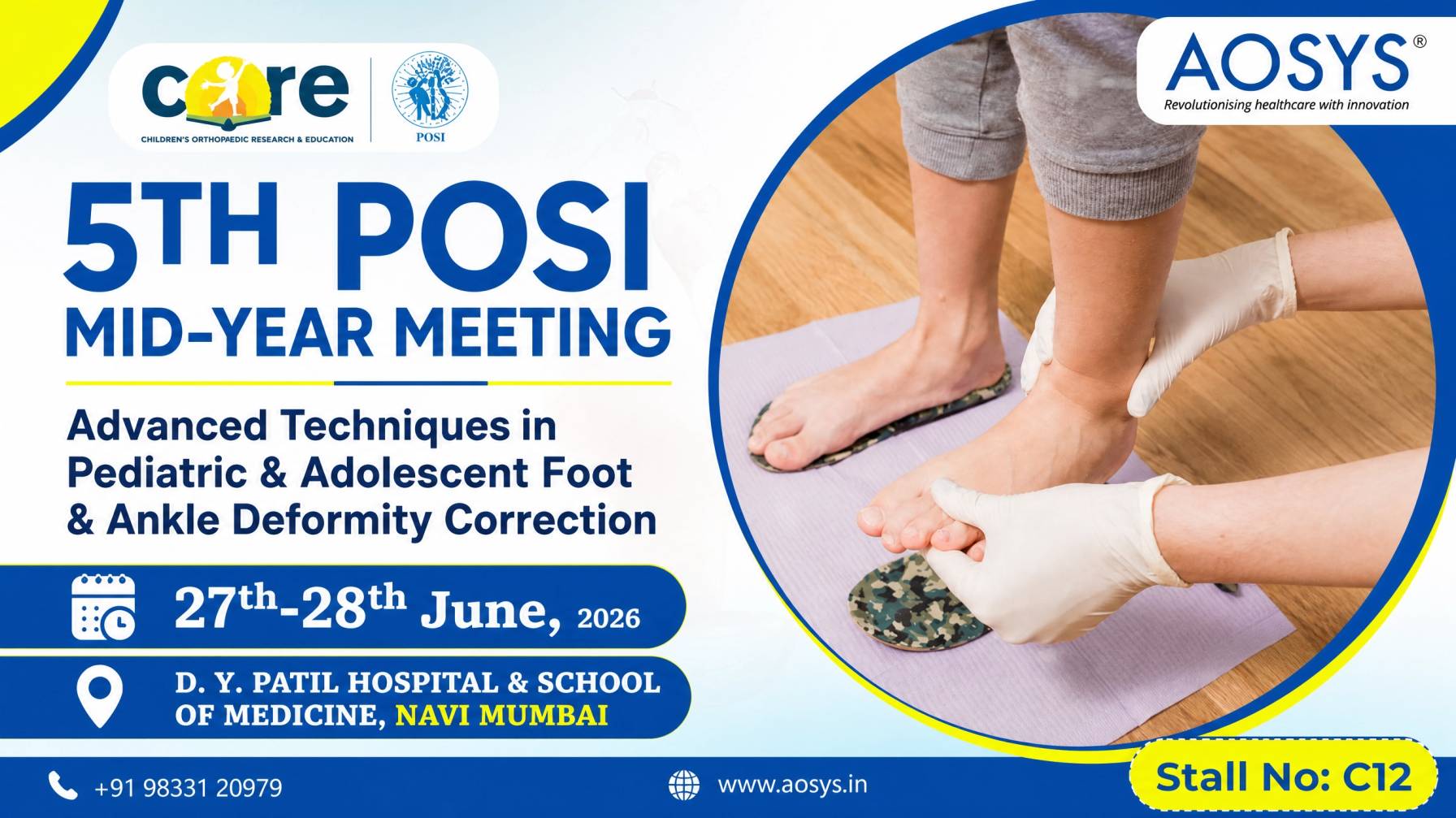 5th POSI Mid-Year Meeting 2026 – Pediatric Orthopaedic Innovation | AOSYS PVT LTD