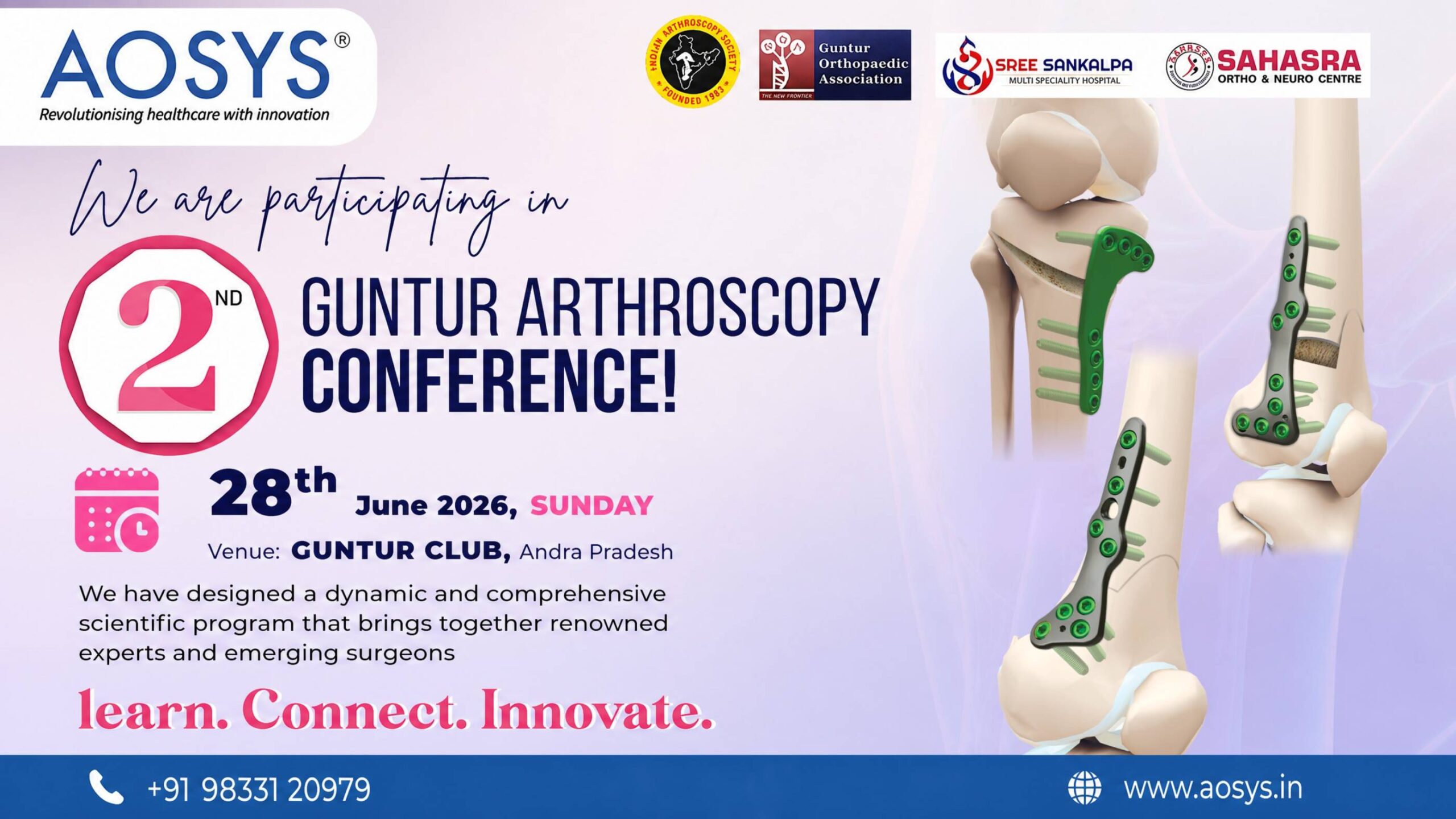 Guntur Arthroscopy Conference 2026 | AOSYS PVT LTD